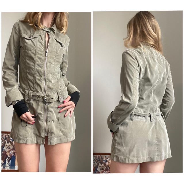 Diesel Corduroy Cargo Mini Dress